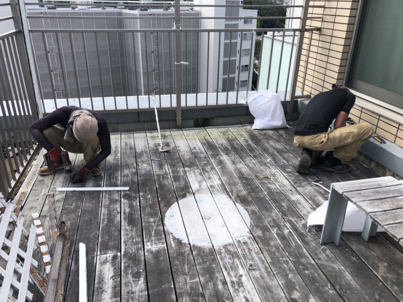 名古屋市のマンションのウッドデッキを撤去【3日作業27万円】(27)