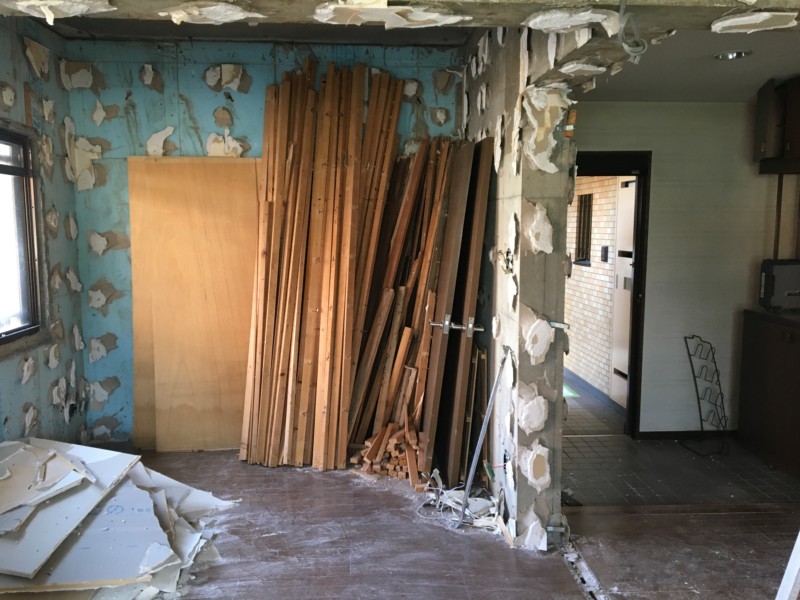 愛知県小牧市マンションの内装解体・スケルトン工事