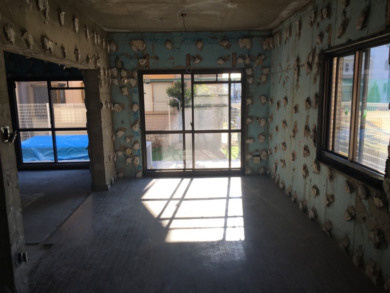 愛知県小牧市マンションの内装解体・スケルトン工事