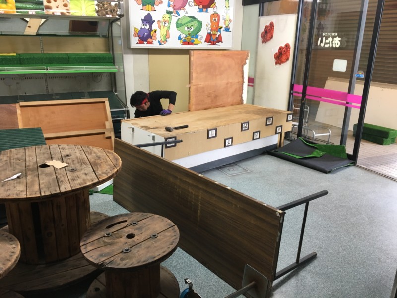 名古屋市西区スーパー内装解体・現状復旧