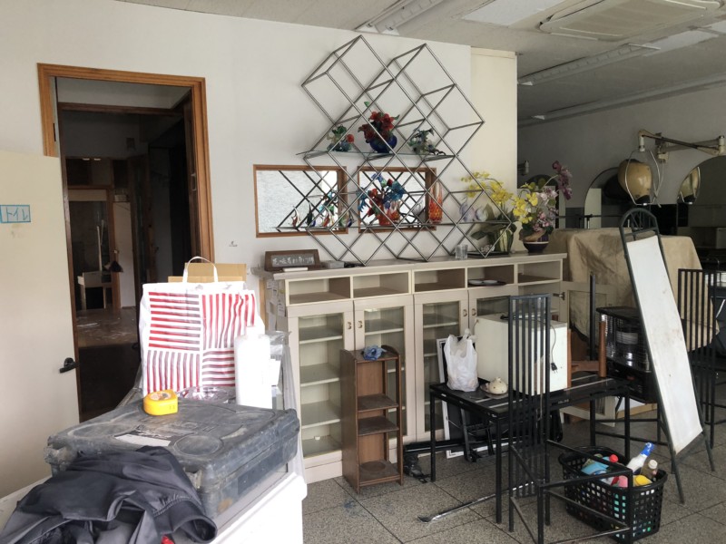 名古屋市北区の美容室の内装スケルトン工事