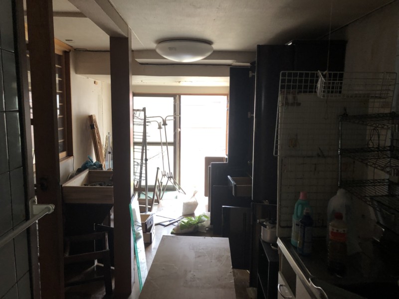 名古屋市北区の美容室の内装スケルトン工事