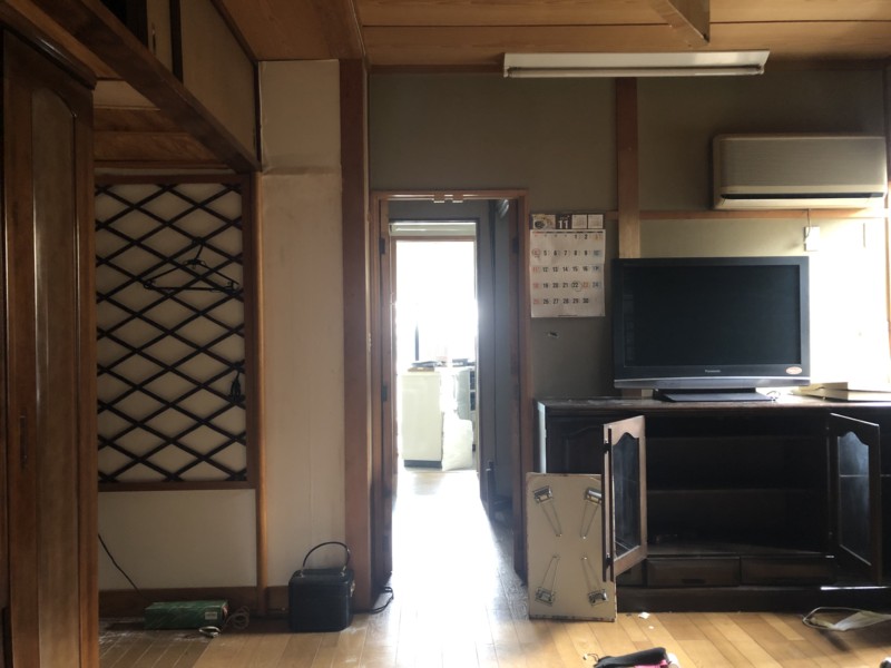 名古屋市北区の美容室の内装スケルトン工事