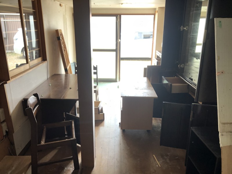 名古屋市北区の美容室の内装スケルトン工事