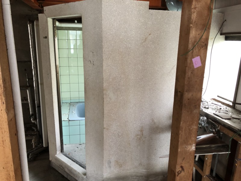 名古屋市北区の美容室の内装スケルトン工事