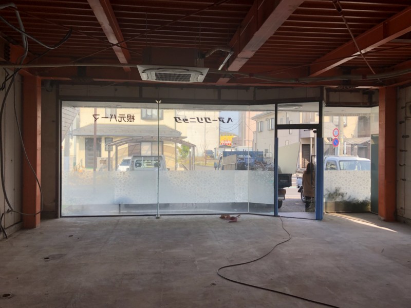 名古屋市北区の美容室の内装スケルトン工事