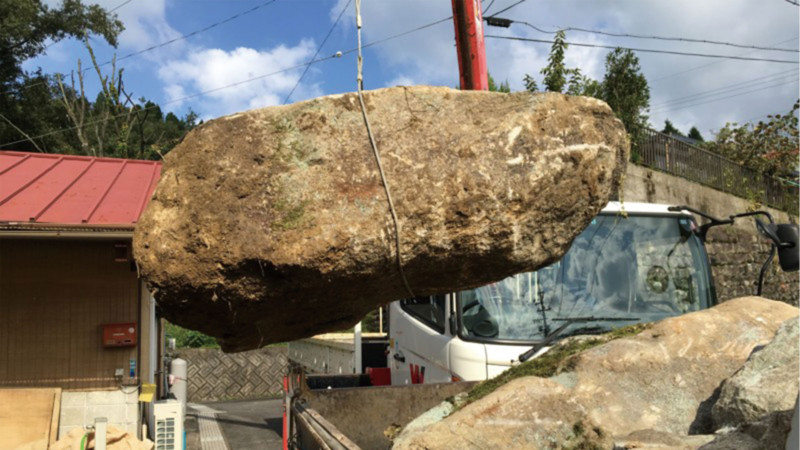 施工メニュー【庭石】