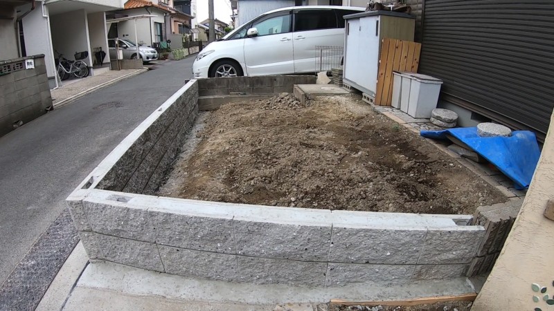 名古屋市中川区のブロックとフェンス