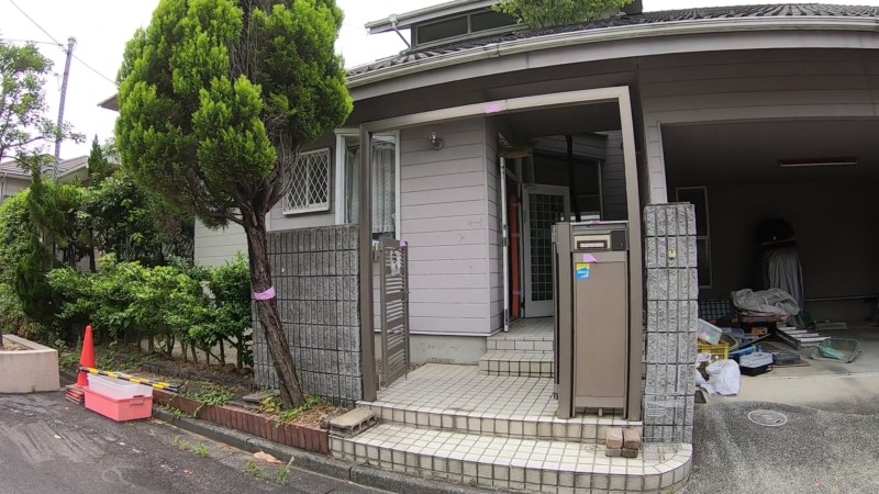 名古屋市の駐車場を広げる工事