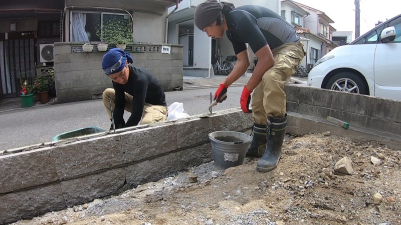 名古屋市中川区のブロックとフェンス
