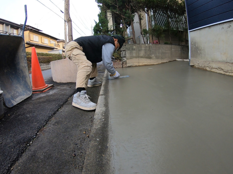 土間コンクリートの傾斜