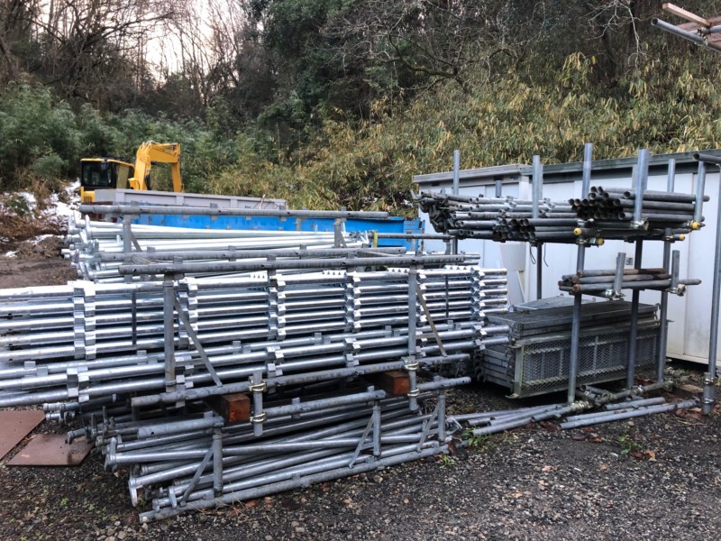 豊和解体:資材置き場