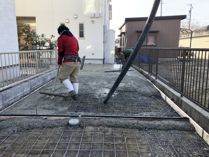 駐車場の乗り入れコンクリート工事の費用と手順