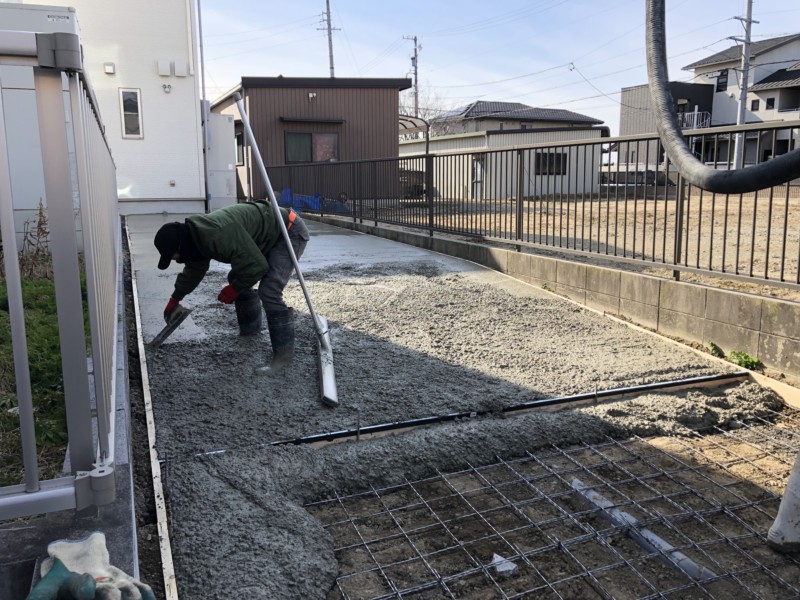 駐車場の乗り入れコンクリート工事の費用と手順