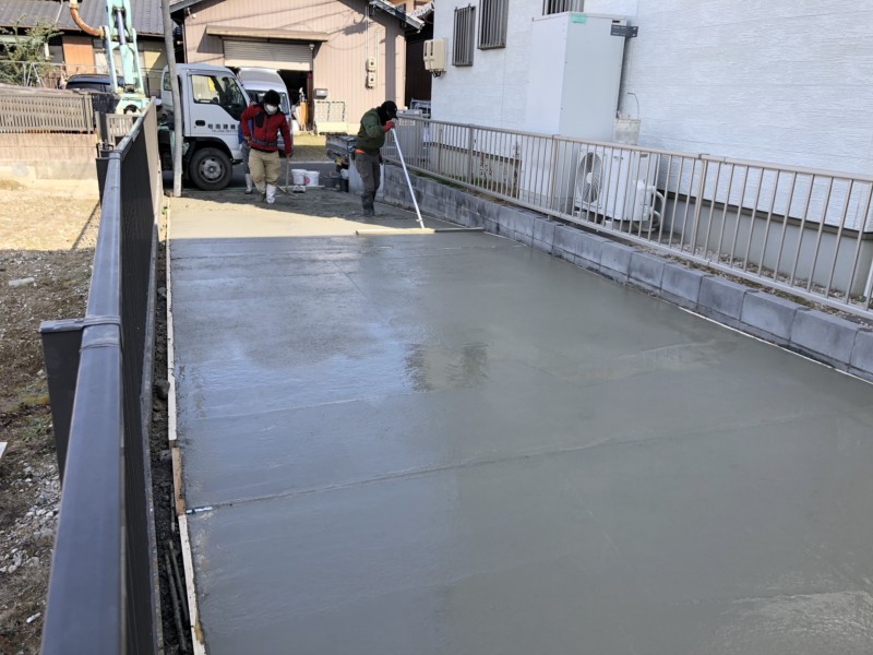 駐車場の乗り入れコンクリート工事の費用と手順