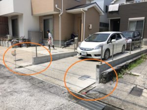 【名古屋】ブロックが邪魔で、駐車場の出し入れがしにくい費用事例