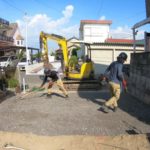 【愛知県稲沢市】庭を解体して駐車場を広げる工事【砂利敷き】