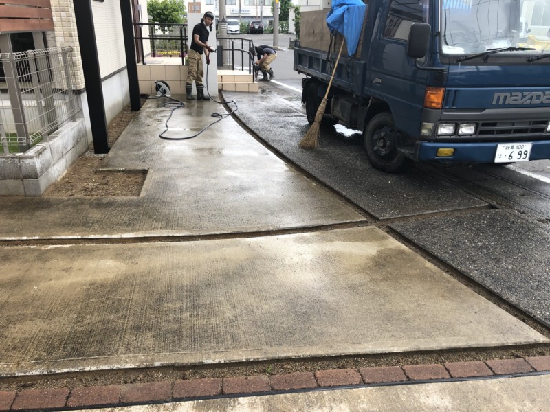 愛知県一宮市の駐車場コンクリート工事