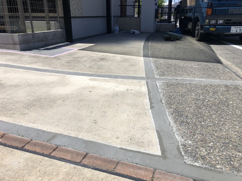 愛知県一宮市の駐車場コンクリート工事