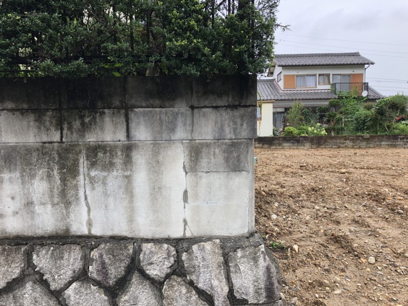 愛知県日進市ブロック補修工事