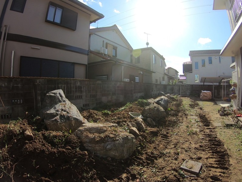 愛知県安城市の庭の解体工事