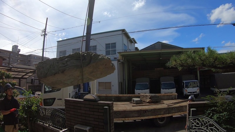 愛知県小牧市の庭の解体工事