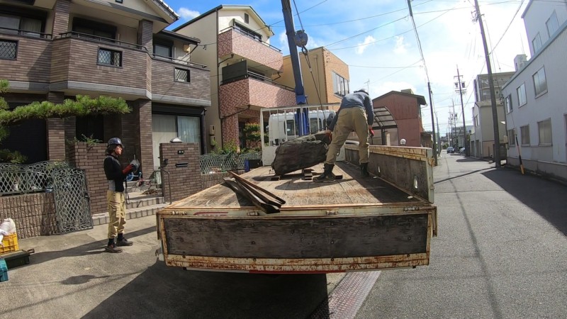 愛知県小牧市の庭の解体工事