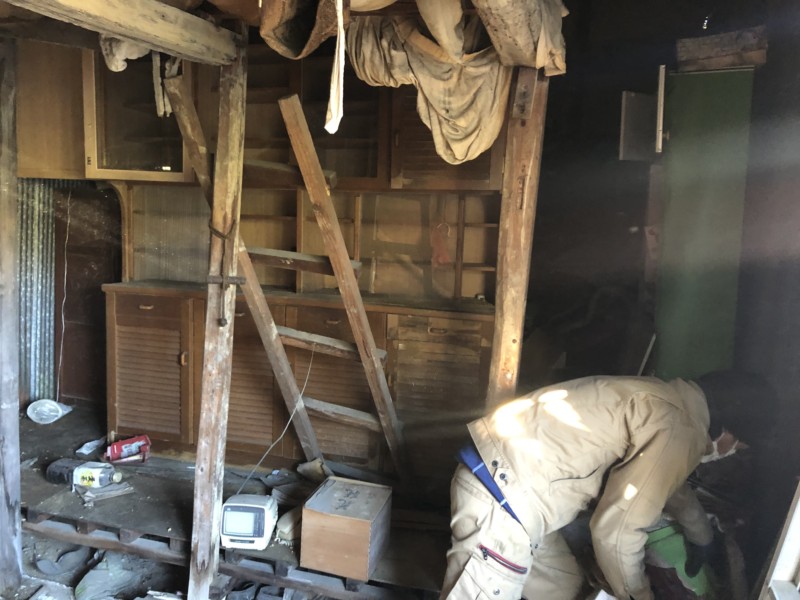 愛知県江南市の木造平屋建て家の解体工事【22坪60万円】