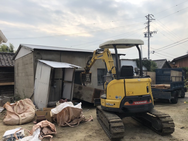 愛知県犬山市の木造平屋建て家の解体工事【25坪75万円】
