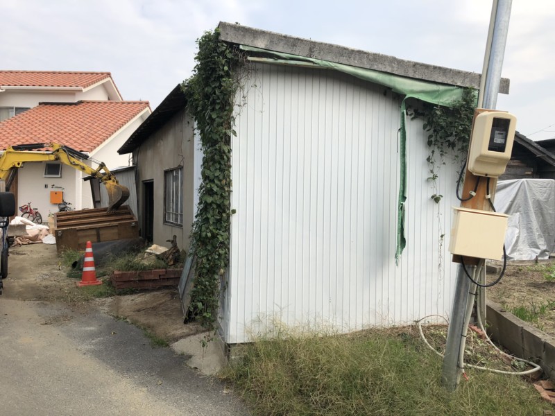 愛知県犬山市の木造平屋建て家の解体工事【25坪75万円】