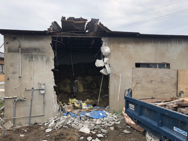 愛知県犬山市の木造平屋建て家の解体工事【25坪75万円】