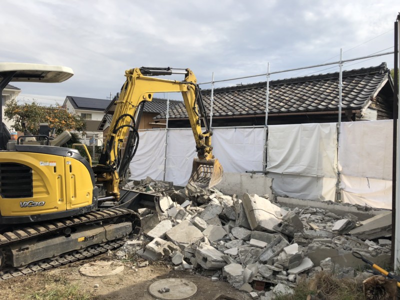 愛知県犬山市の木造平屋建て家の解体工事【25坪75万円】