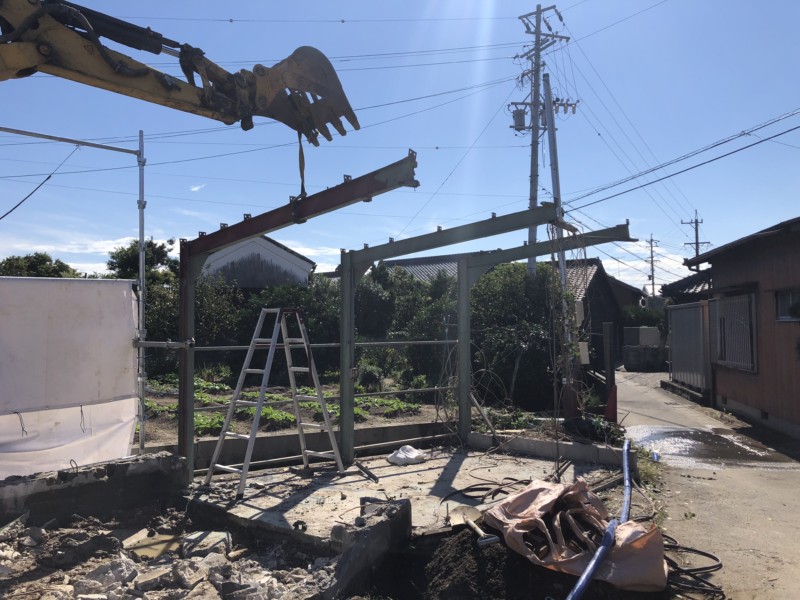 愛知県犬山市の木造平屋建て家の解体工事【25坪75万円】