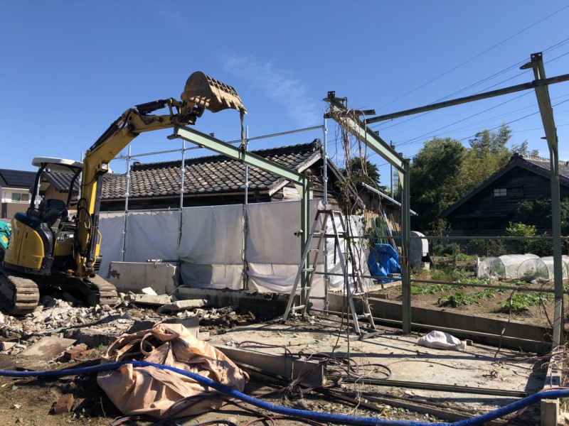愛知県犬山市の木造平屋建て家の解体工事【25坪75万円】
