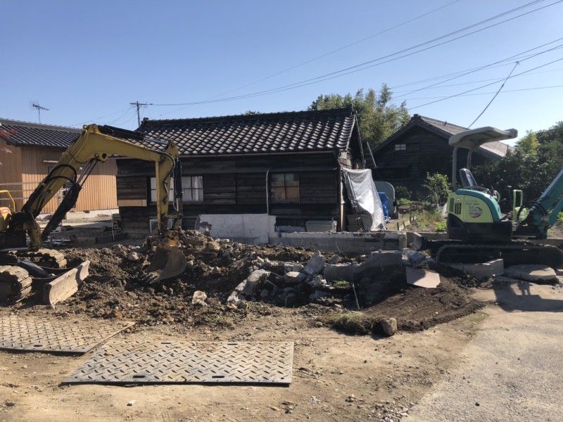 愛知県犬山市の木造平屋建て家の解体工事【25坪75万円】