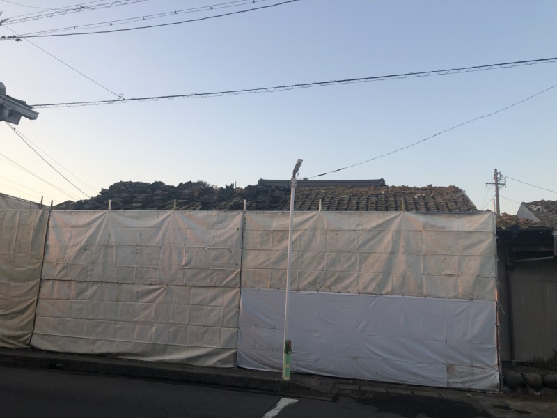 愛知県江南市の木造2階建て家の解体工事【68坪190万円】