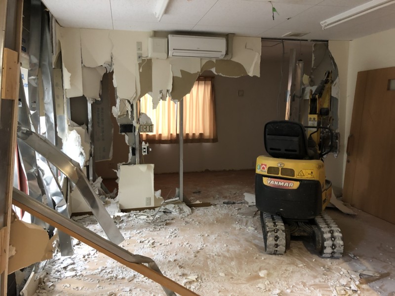 愛知県稲沢市の店舗(介護施設)の内装解体