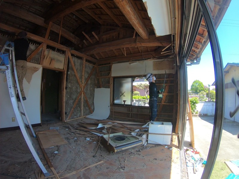 愛知県瀬戸市の木造住宅の内装解体