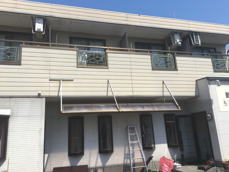 岐阜県多治見市の壁看板の撤去