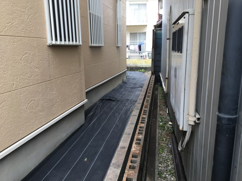 岐阜県多治見市の壁看板の撤去