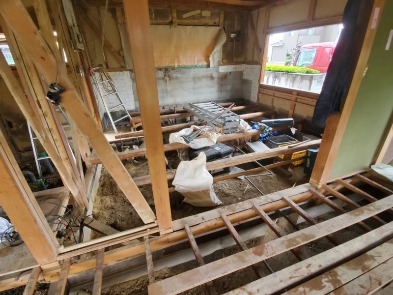 愛知県瀬戸市の木造住宅の内装解体の費用事例【7日作業80万円】