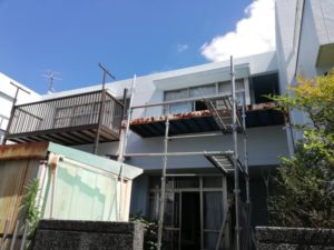 名古屋市千種区の鉄骨ベランダ解体撤去【鉄骨切断12万円】