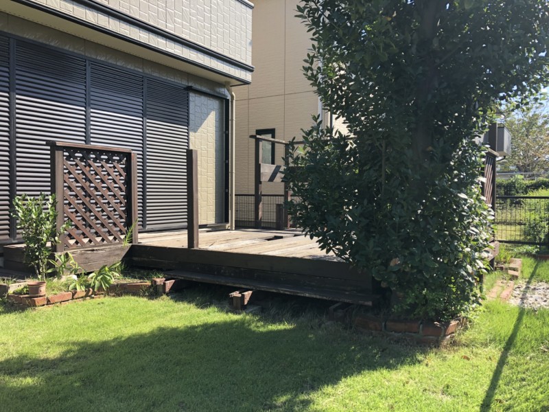 岐阜県多治見市のウッドデッキ撤去処分