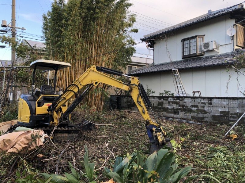愛知県一宮市の庭木の伐採処分