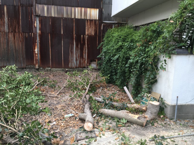 名古屋市北区の庭木の伐採処分