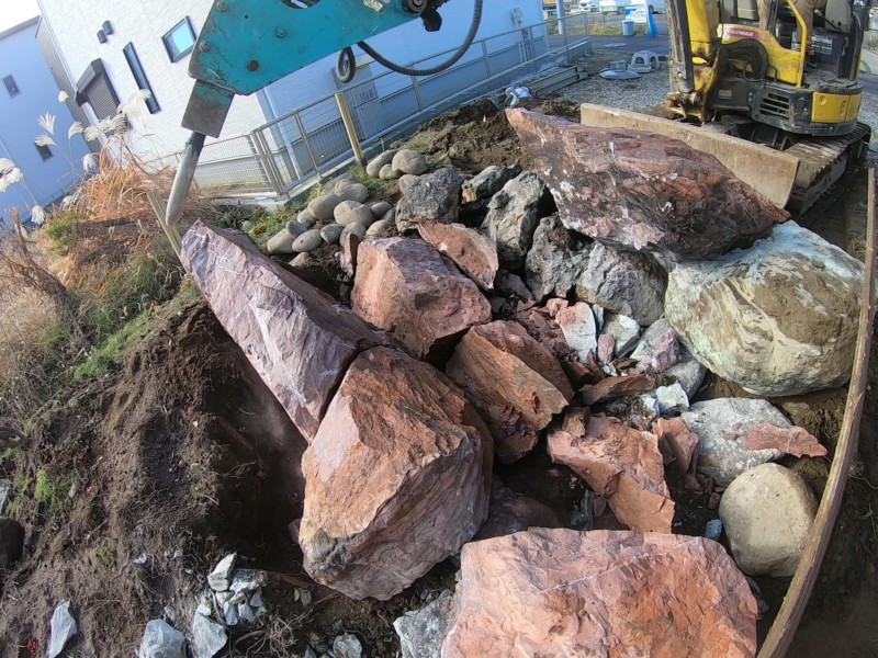 愛知県江南市の庭の解体【庭木伐採・庭石処分】