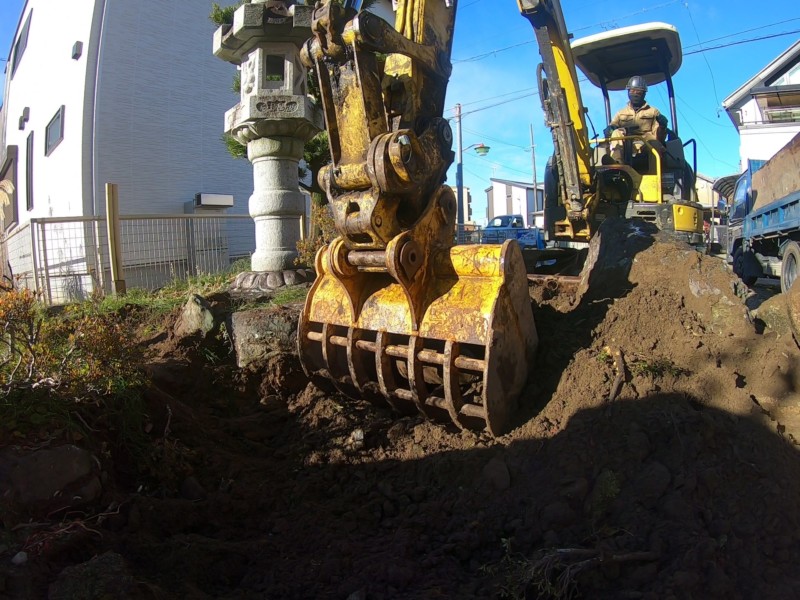 愛知県江南市の庭の解体【庭木伐採・庭石処分】