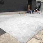 岐阜市の駐車場の乗入れ土間コンクリート打設【7日作業90万円】