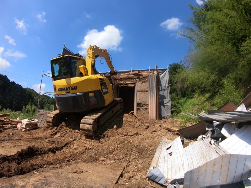 岐阜県関市の土蔵・蔵の解体工事【24坪100万円】