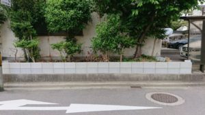 【岐阜県各務原市】大谷石を撤去してブロック新積工事【補助金あり】